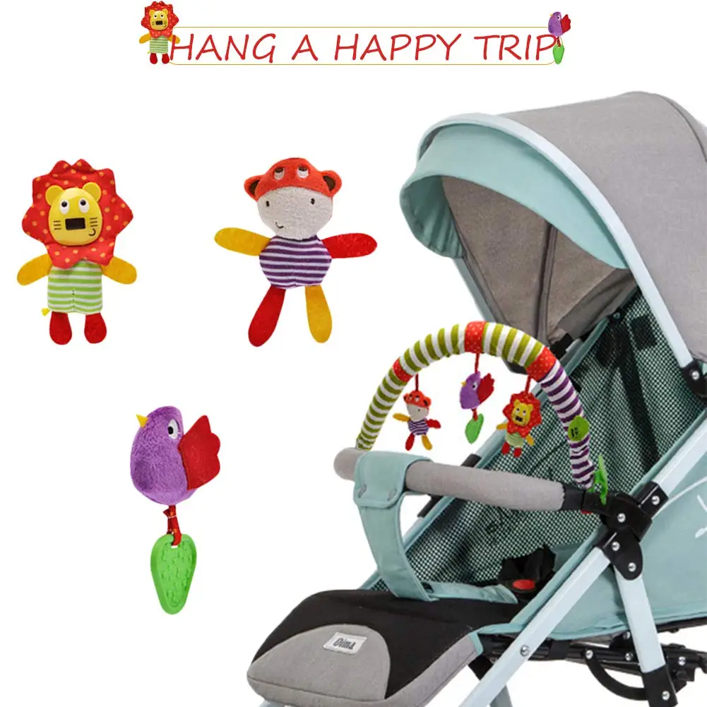 Nieuwe Hangende Spiraalvormige Rammelaar Wandelwagen Draaibank Wieg Speelgoed Autostoeltje Babyspel Reizen Baby Baby Speelgoed Educatief Voor Pasgeboren Geschenken