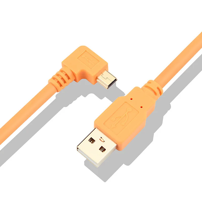 USB 2,0 Mini 5p Kamera kabel 90 Grad Winkel Digital kamera Aufnahme kabel Datenkabel t Port Kabel Computer Online-Aufnahme kabel