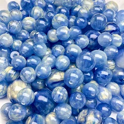 8/10mm 10Pcs Acrylic Dream Halo dyeing Beads Loose Spacer Round Beads for Jewelry Making DIY Cat Eye Bracelet Necklace Earrings