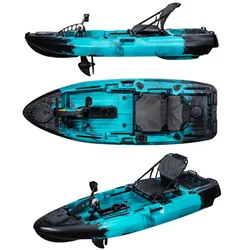 Made In China Kayaks For Sale Small Single Kayak Water Sport Fishing Cano Plastic Pedal Fishing Kayak Boat With Electric Motor