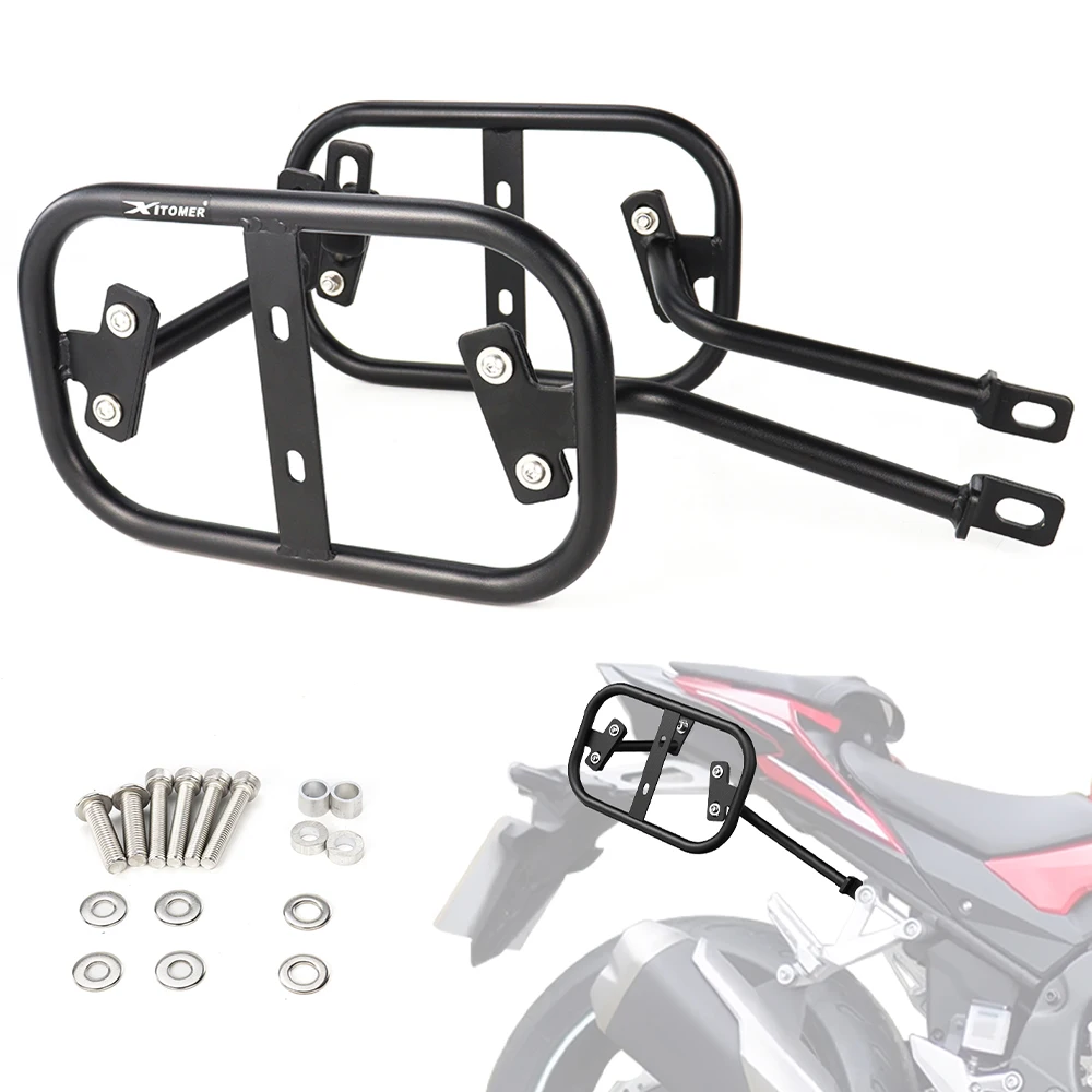 Motorcycle Side Luggage Racks For HONDA CB500F CBR500R 2019-2026 CB500 Hornet 2024-2026 Saddlebag Support Bars Mount Brackets