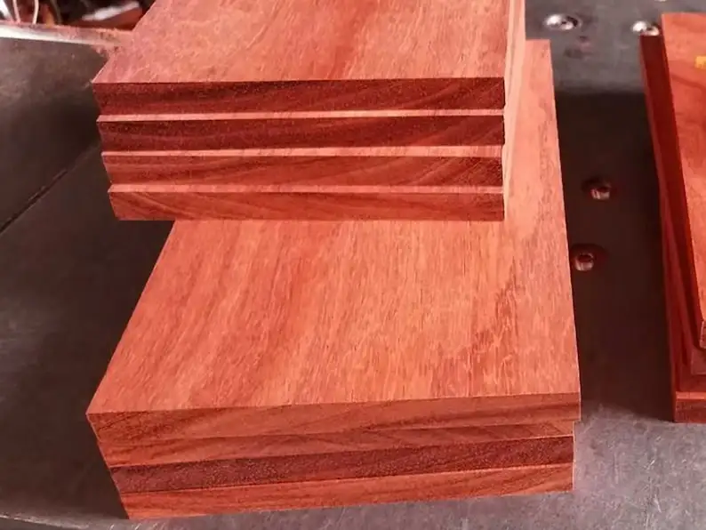 Strisce di legno rosso pera/artigianale/legno massello/legno/materia prima/per la lavorazione del legno e l\'artigianato/taglio laser/materiale da