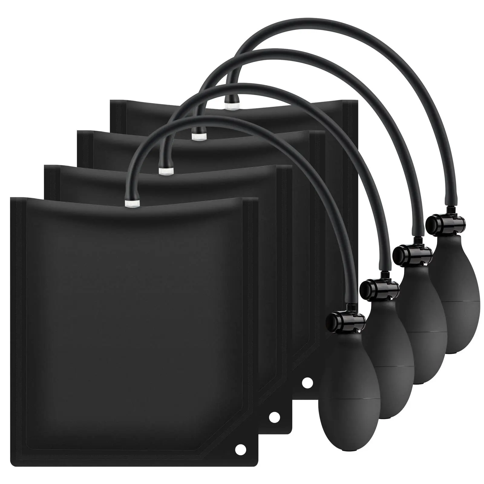 

1-компонентный комплект сверхмощного воздушного клина с насосом, универсальная подъемная площадка для установки дверей/окон, ремонт и строительство автомобилей, портативный надувной инструмент для выравнивания, прочная нейлоновая конструкция