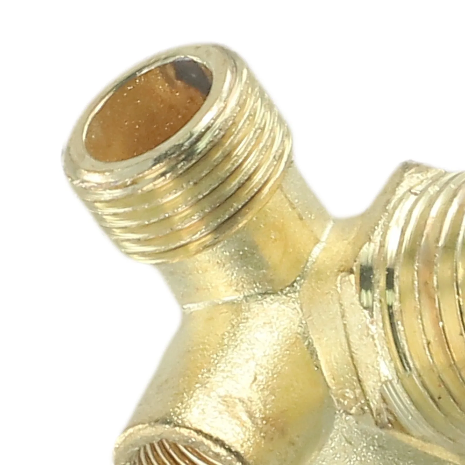 10mm 20mm 20mm/16mm/10mm Air Compressor Check Valve 3-Port Brass Central Pneumatic Connector Tool Male Threaded