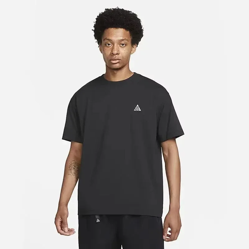 

2025 New Hot Outdoor Sports Brand Fashion Cotton High-quality T-shirt Summer Loose Round Neck Casual Breathable Soft Unisex