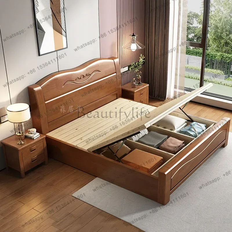 ld Wooden Mobile Bed Sleeping Princess Design Floor   Modern Luxury   Double Bed Bedroom Muebles Lounge Suite Furniture