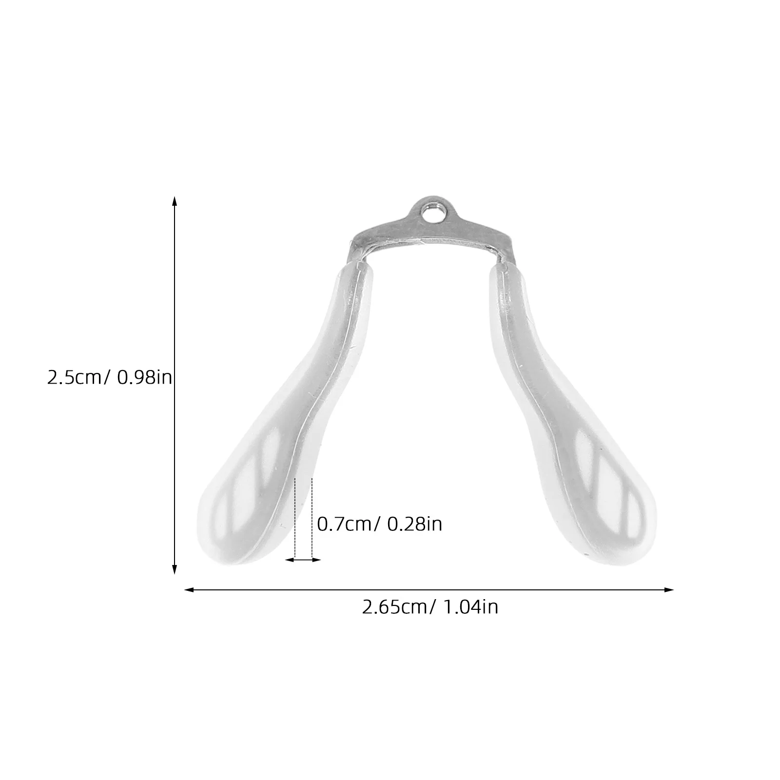 2Pcs Silicone Eyeglass Nose Pad Bridge Anti Slip Replacement Soft Durable Nose Pads for Children's Glasses Sports School Use