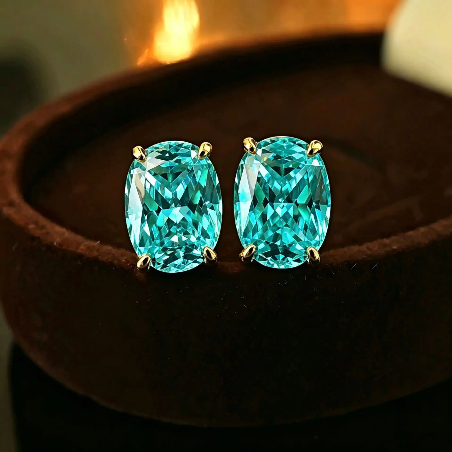 2026 Neue Produkteinführung - Meistverkaufte Diamant-Paribadeni-Eis-Schnitt Lange Kissenförmige Weiße Zirkonium-Ohrringe aus Reinem Silber, Einfach – Detail 22