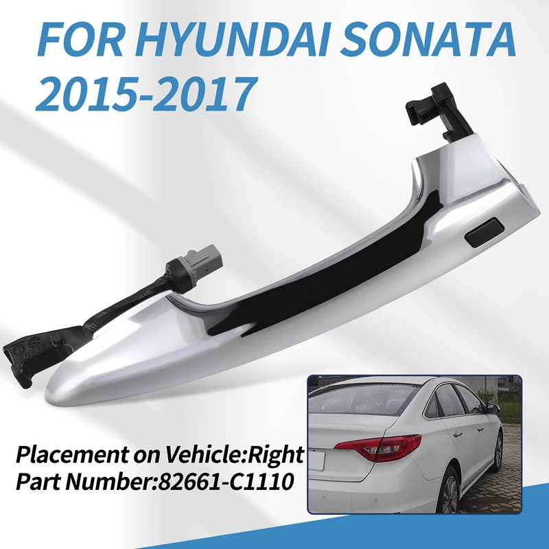 

Car FRONT LEFT DRIVER Door Handle For Hyundai Sonata 15-17 Hybrid 16-19
