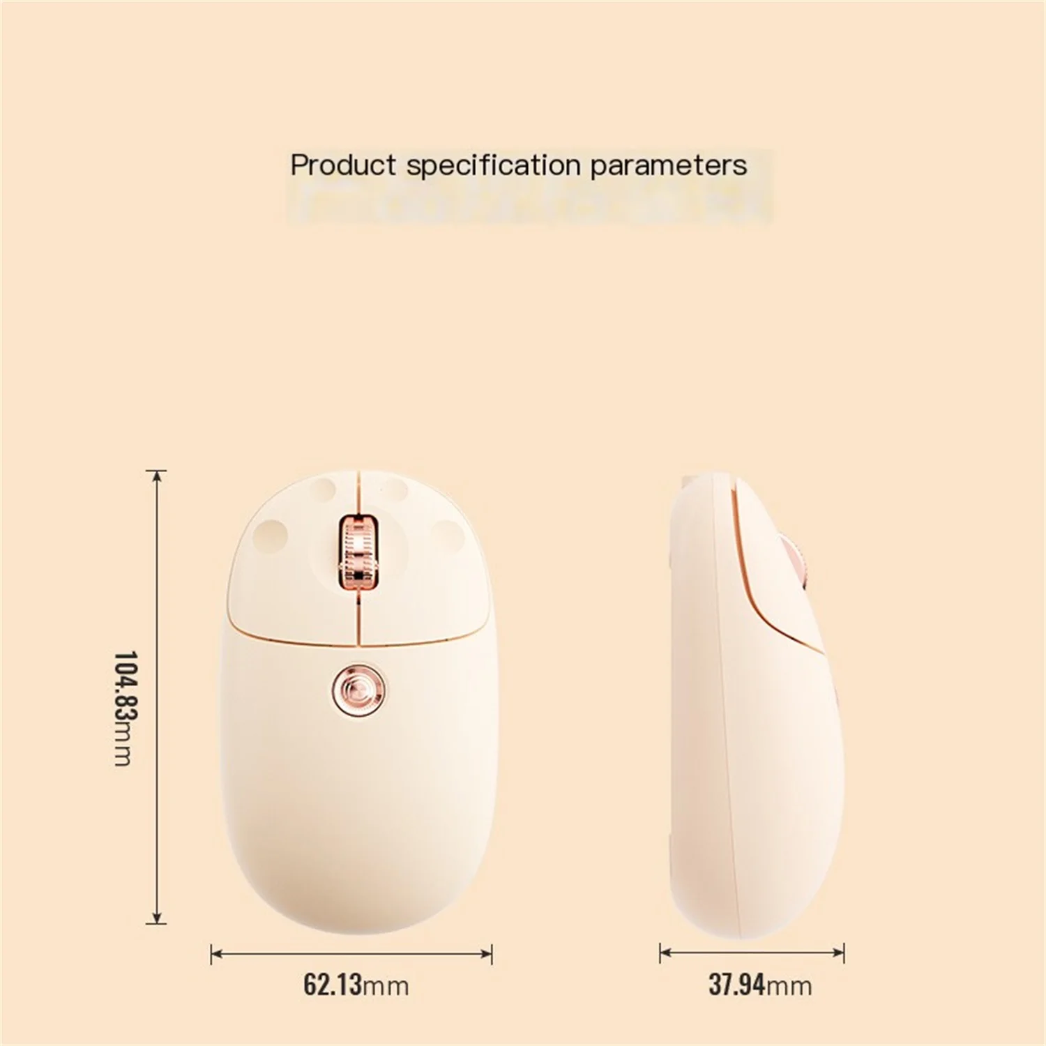 Chuyi Wireless Mouse Dual Mode Silent Ergonomic Mouse Rechargeable Automatic Hibernation Mouse Suitable for PC Laptops Tablets