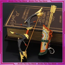17cm Great Eagle Bow Set Game Peripheral Metal Katana Sword Model Keychains Peripherals Samurai Sword Gifts Toys Game Kid