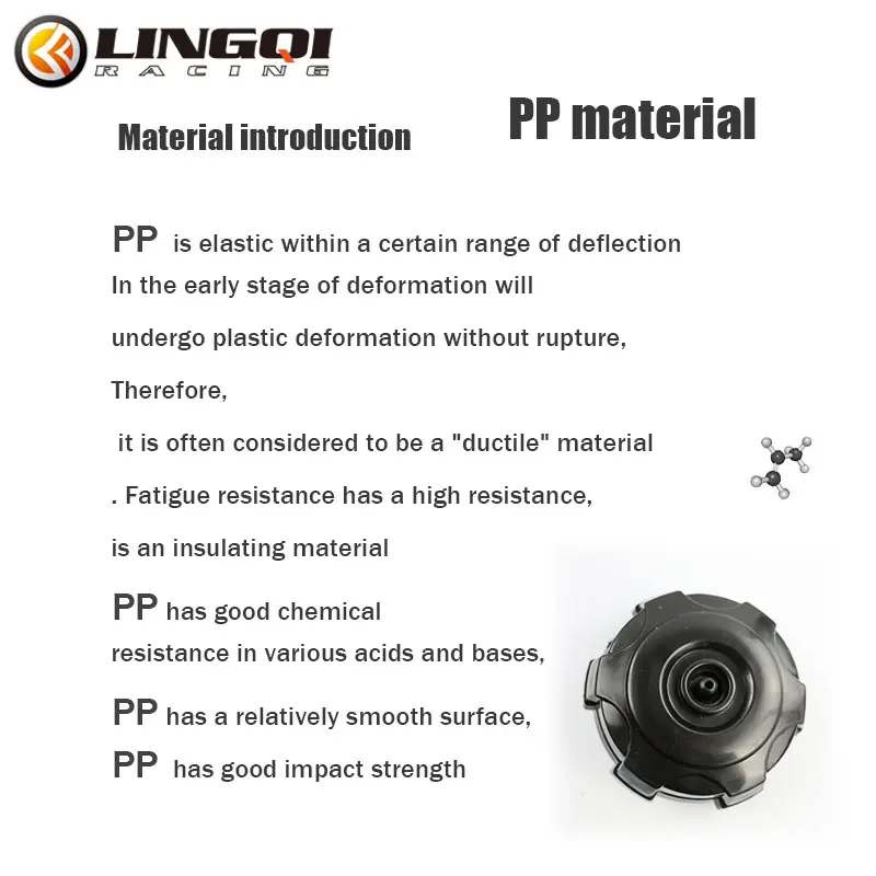LYNNCHI Motorcycle 70mm Petrol Fuel Gas Tank Cap Plastic Parts Oil Box Cover Tanks Caps For 110cc 125cc 250cc ATV Quad Dirt Bike