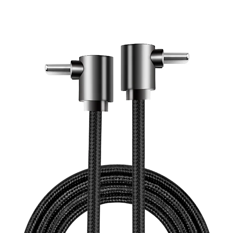 60W Type C To Type C Elbow Fast Charging Cable 90 Degree Dual Elbow USB C to Type-C Data Cord For iPhone Samsung Huawei Xiaomi