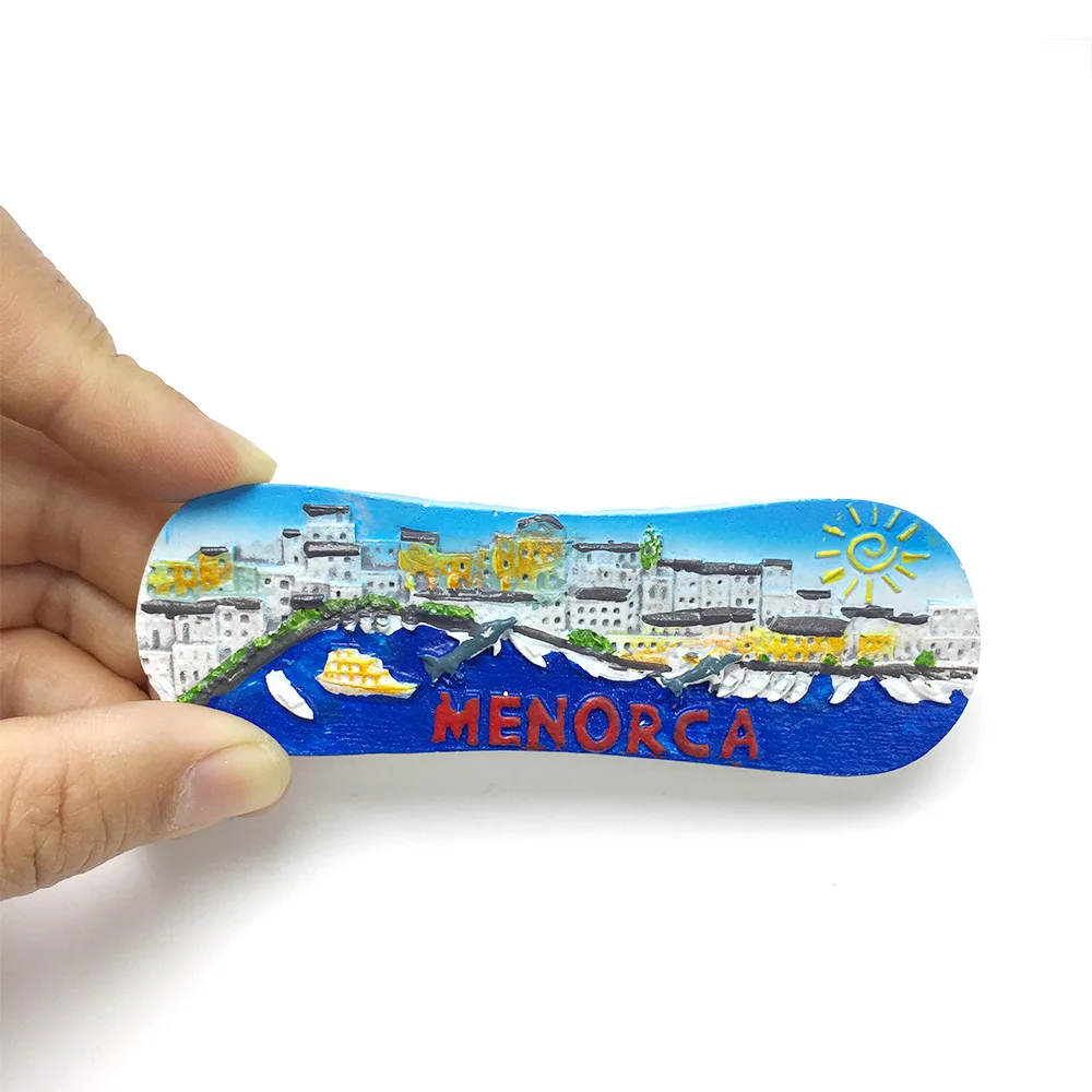 

Menorca 3D Resin Fridge Magnet - Explore the Cultural Heritage and Natural Beauty of Menorca with This Unique Decorative Magnet