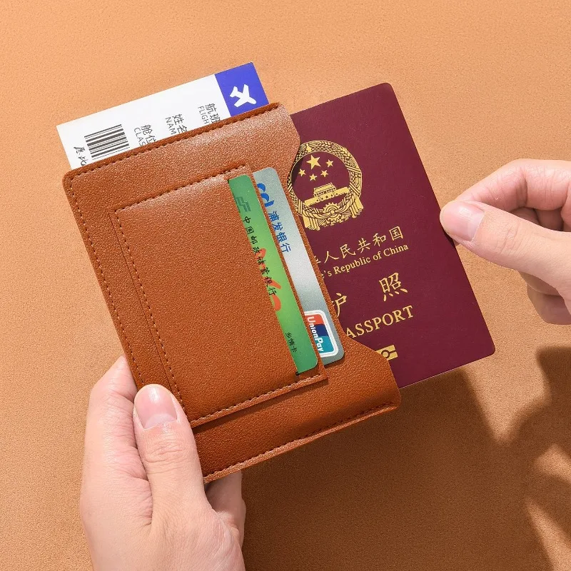 MultiFunction Travel Wallet with Card Slots Passport Cover Ultra-Thin Passport Holder for Travel Slim Document Organizer