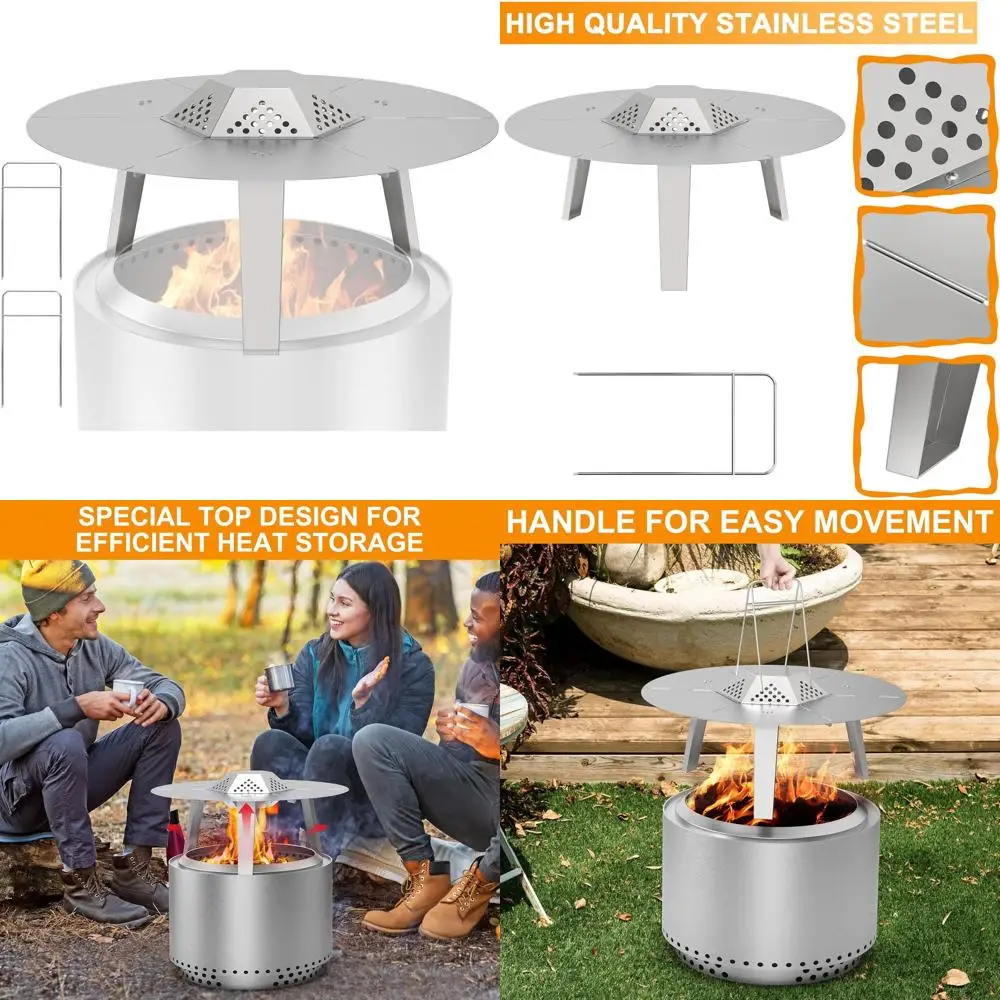 

Портативный теплораспределитель 19.5, из нержавеющей стали, с ручкой для переноски