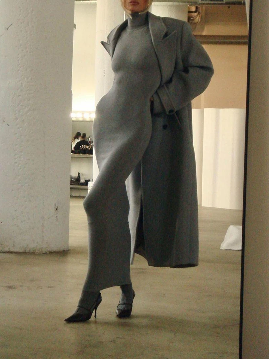 Vestido largo de punto para mujer, ajustado, cuello alto, sin mangas, Color sólido, Bodycon, fiesta, Club, cóctel, noche