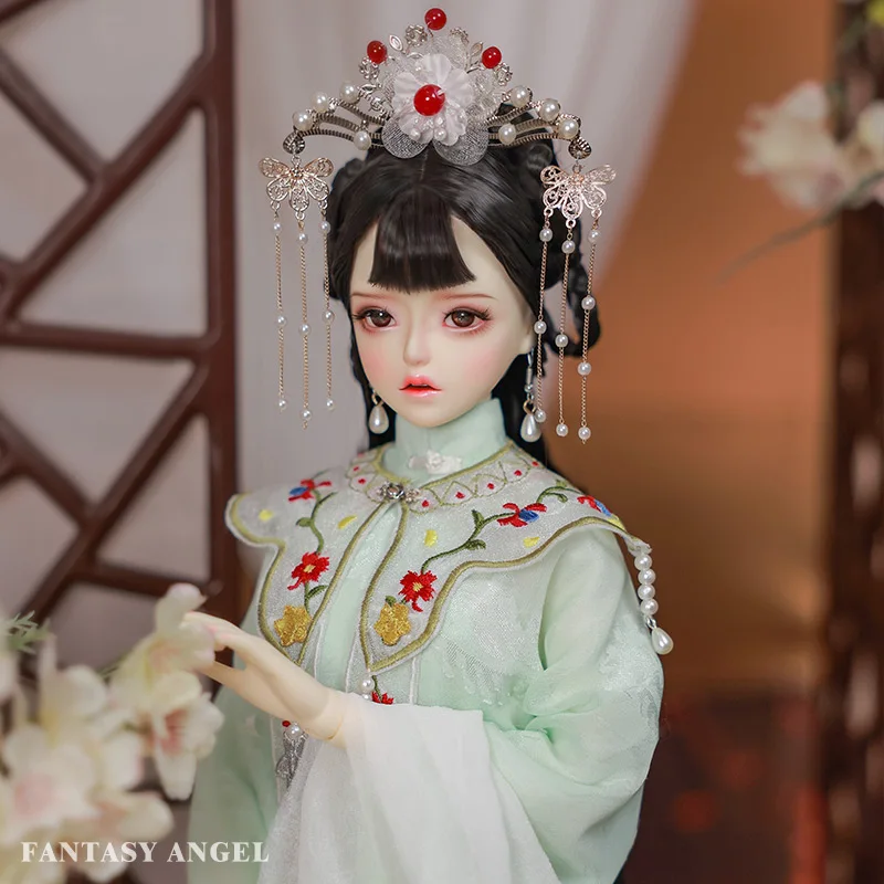 

Joybjd 1/3 Hera Fullset C with Green Clothes Floral Patterns Quiet Style Girll Resin Toy