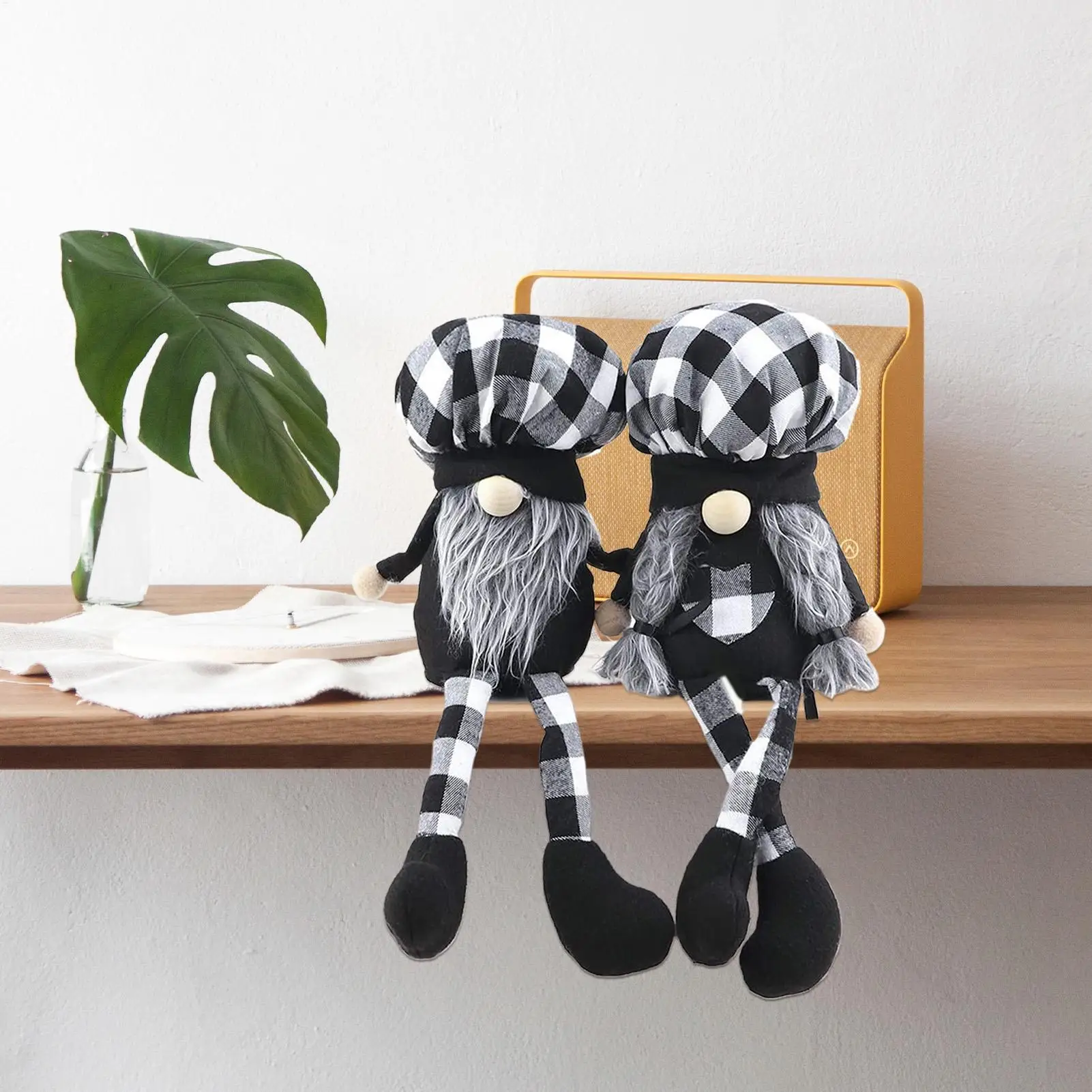 Poupée Gnome de Thanksgiving, chapeau de Chef, jouet en peluche sans visage, elfe nain, poupées sans visage, ornements pour la maison, décoration d'halloween et de noël