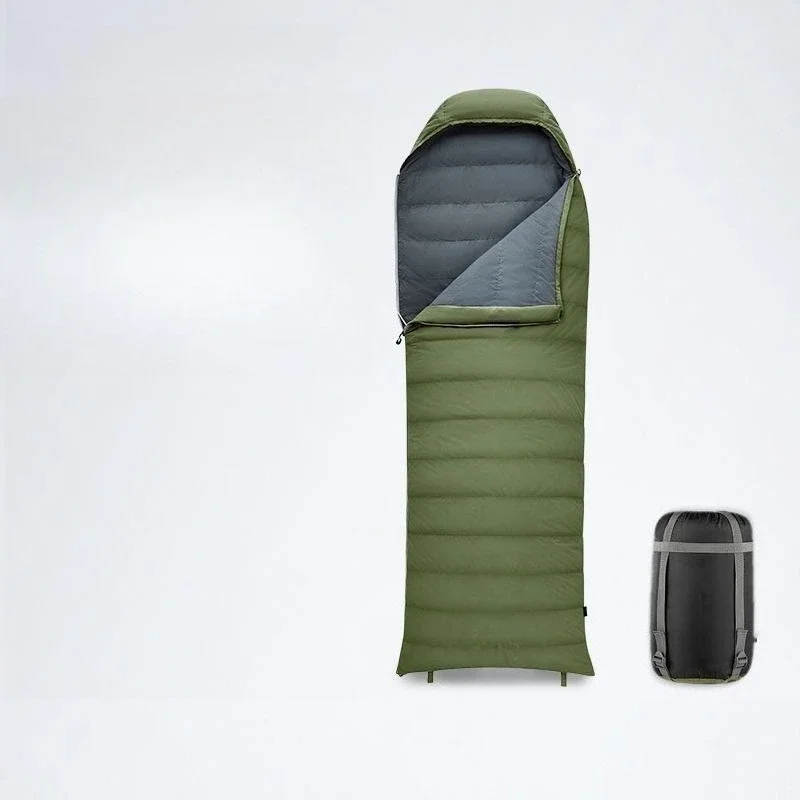 

Duck down ultra-light down sleeping bag, outdoor camping winter thickened cold-proof and warm sleeping bag