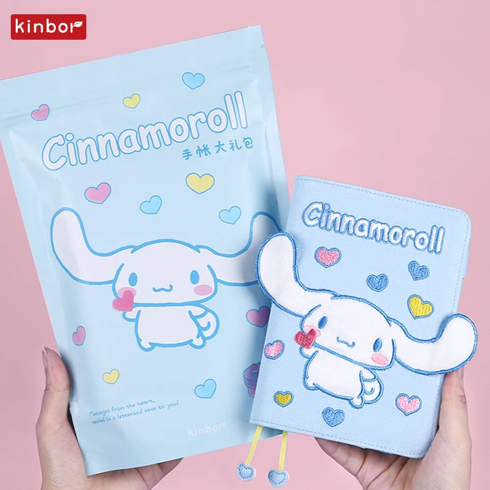 Kinbor A6 Handbook Set Kawaii Big Dog Self-Fill DIARI PLANNER Notebook Daily Monthly Check in plan cuadernos aesthetic papeleria