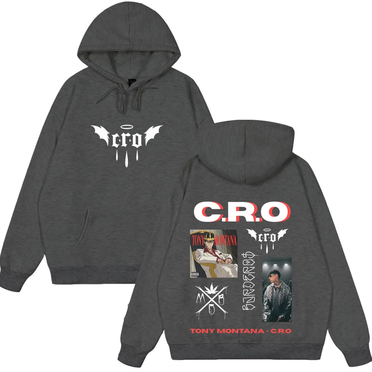 Толстовка с графическим принтом Rapper C.R.O Tour модный пуловер для мужчин и женщин свободный крой длинные рукава повседневная одежда высокого качества свитшоты