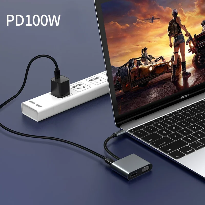 Type-C Docking Station USB Docking Station HD HDMI HUB 4k Projector 4-in-1 Notebook Computer Hub For Xiaomi Lenovo Macbook