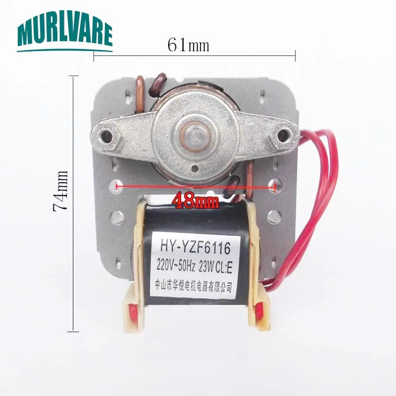 HY-YZF6116 Motor 23W Freezer Refrigerator Fan Cooling Refrigerator Air Cooled Fan Motor For Fridge Parts