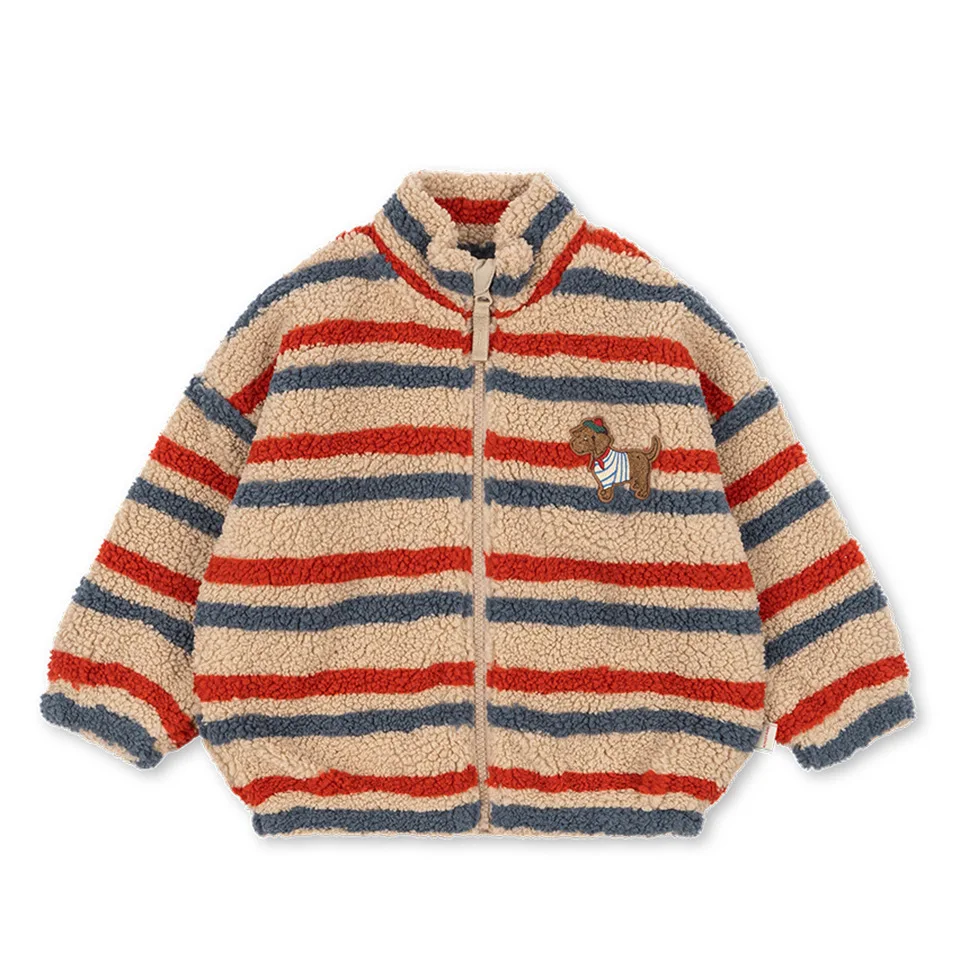 2026 new winter KS kids coat for boys girls cute print lamb's wool wam jacket outwear tops clothing view 5