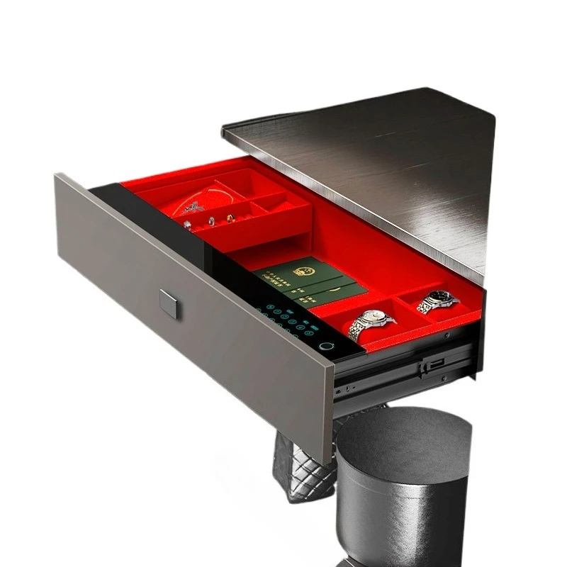 Drawer all-steel safe, wardrobe embedded, hidden fingerprint password, anti-theft