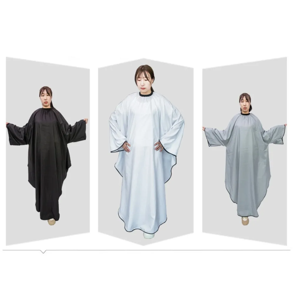

Waterproof Long Sleeve Hair Cutting Cape Professional Gown Haircut Apron Antistatic Wrap Salon Hairdressing Cloth Barbershop