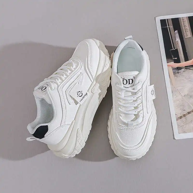 In The Forest PU Leather Summer Women's Shoes Running Women's Summer Boots Sneakers Light Blue Sport Tenisky Flatas Tennes