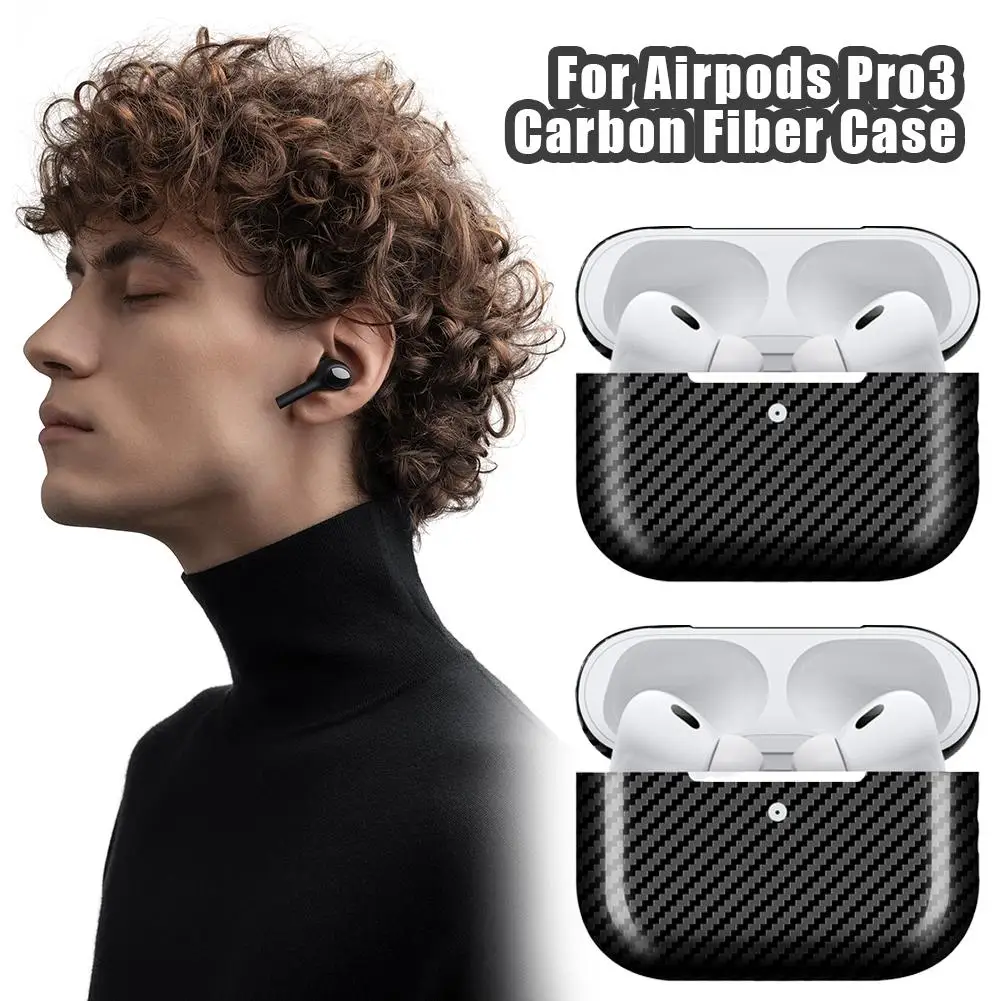 حافظة من ألياف الكربون AirPods Pro 3 Pro3 خفيفة للغاية ورقيقة من ألياف الأراميد كيفلر لأجهزة Apple AirPods 4 Pro 3 2 غطاء سماعة الرأس #2