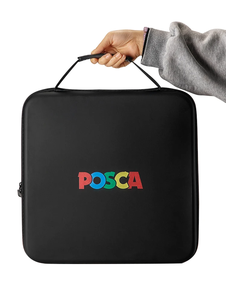 Uni POSCA tas penyimpanan untuk PC-1M/3M/5M/8K/17K spidol penuh, 48/72 lubang mengatur tas gantung untuk grafiti spidol gambar Canetas