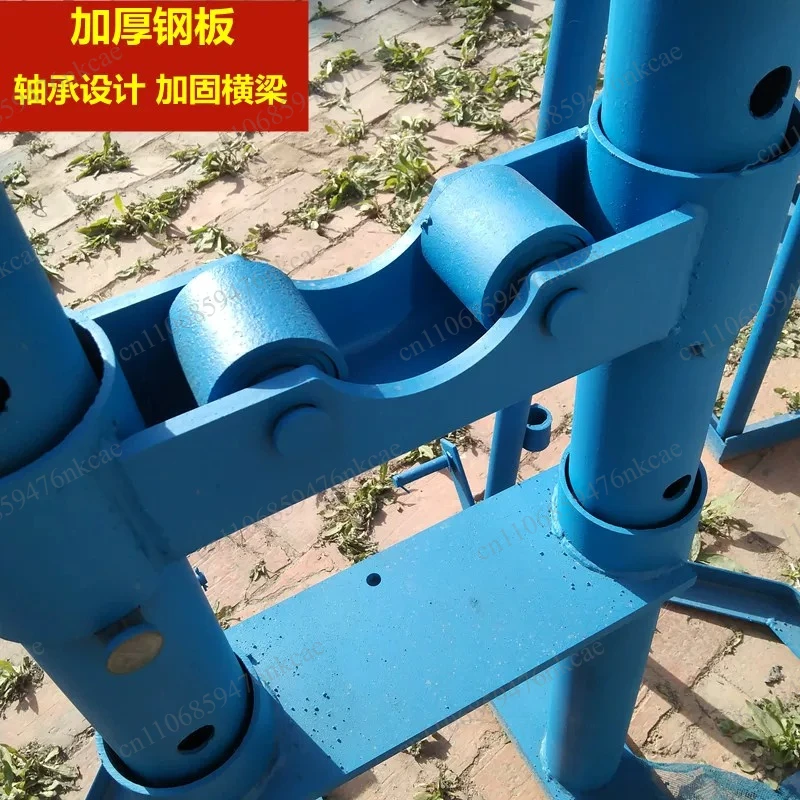 Multi-hole Height Adjustable Hydraulic Cable Reel Stand with Brake