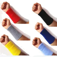 High Quality Sports Sweat Towel Wristband Cotton Elastic Bandage Hand Sport Wristband Gym Support Wrist Brace Wrap Carpal Tunnel