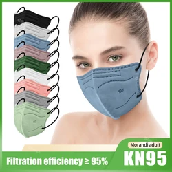 5 Layer Morandi KN95 Mask FFP2 Approved mascarilla ffp2 homologada Protective Face Mask Reusable KN95 Respirator FFP3 FFP2MASK