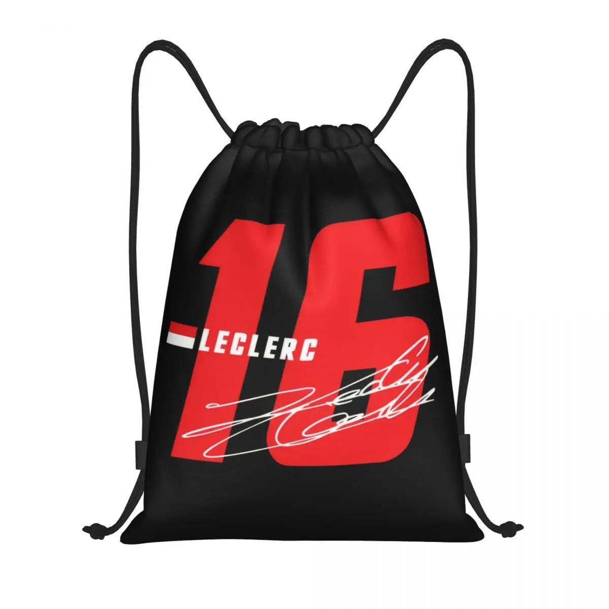 Leclerc-bolso deportivo portátil multifunción con cordón, bolsa para libros, 16 números de firma