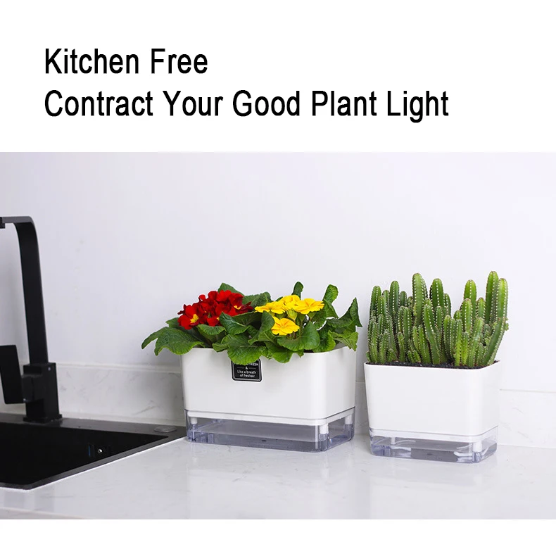 Neue Selbst Bewässerung Blumentopf Magnetische Kunststoff Selbst-saugfähigen Baumwolle Seil Blumentopf Für Doppel-deck Faul Blumentopf garten Liefert – Detail 29
