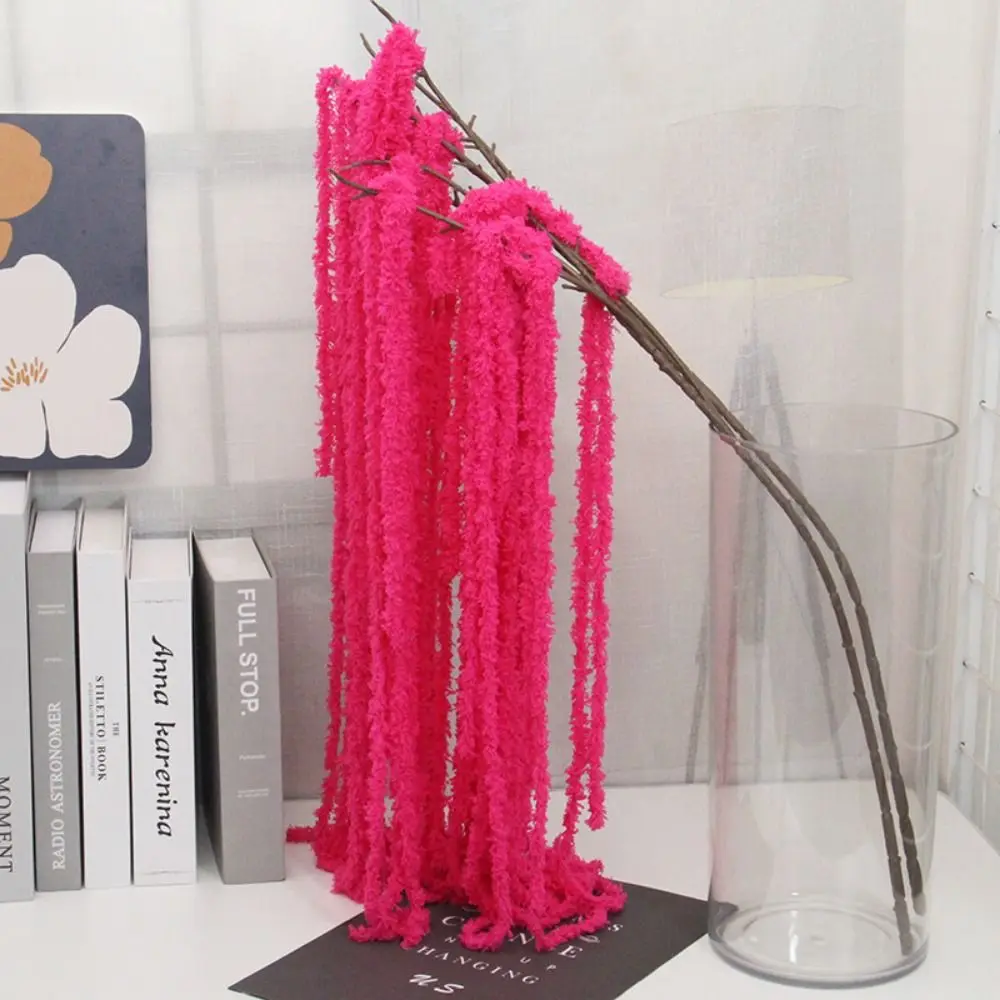 متعدد الألوان أمارانثوس نبات معلق اصطناعي حلية اكسسوارات مقلد أمارانثوس كوداتوس صور الدعائم الغزل