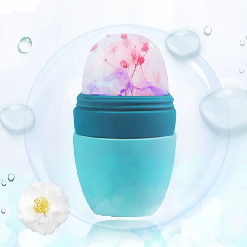 

Facial Massager Silicone Face Ice Ball Holder Cube Mold Ice Face Roller for Facial Face