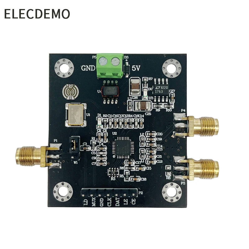 ADF4351 Module Phase-Locked Loop Module 35M-4.4GHz ADF4350 RF Signal Source Frequency Synthesizer Function demo Board