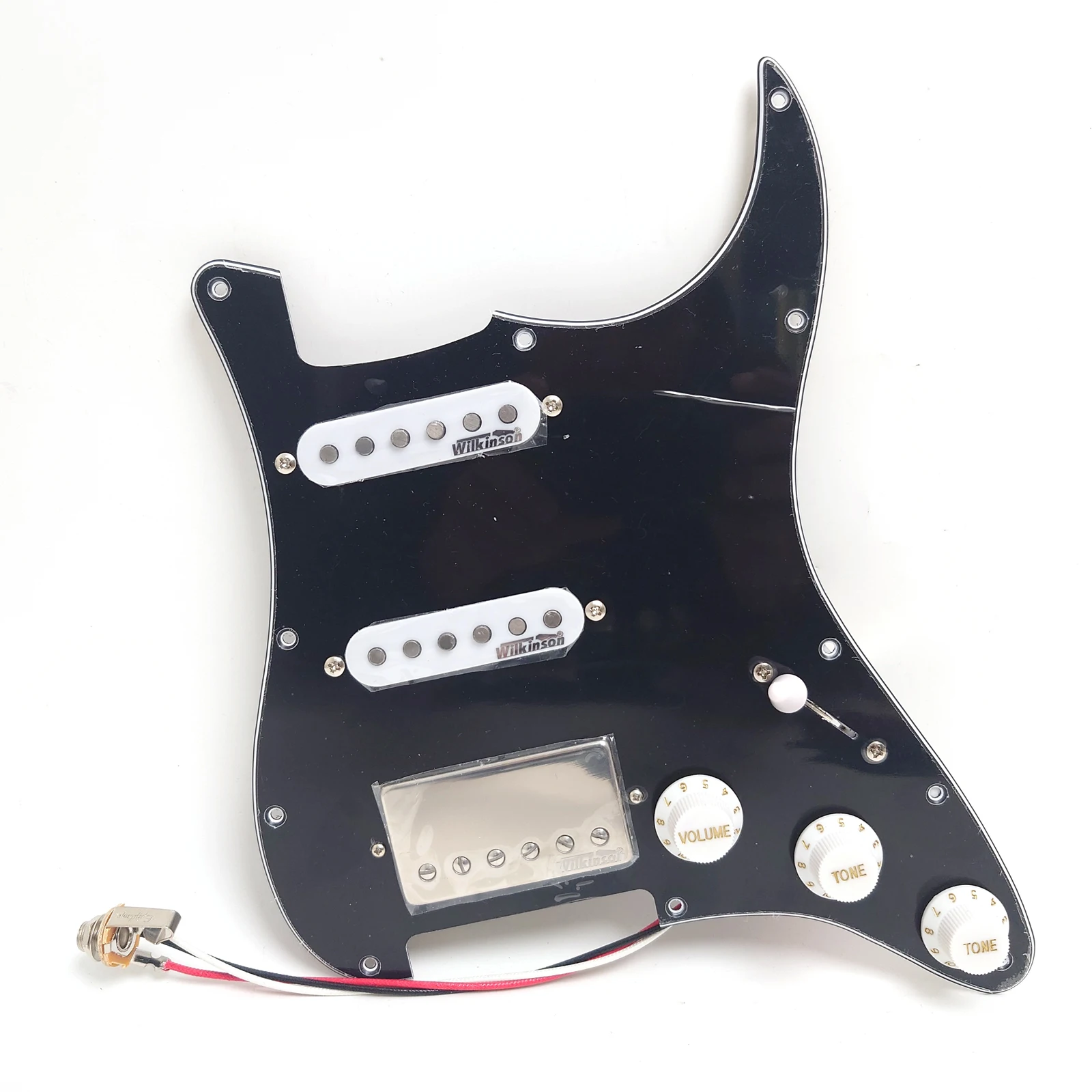 Guitar Prewired Loaded Pickguard Set,SSH Alnico 5 Humbucker Pickups for ST Guitar Electric Guitars Replacement Parts