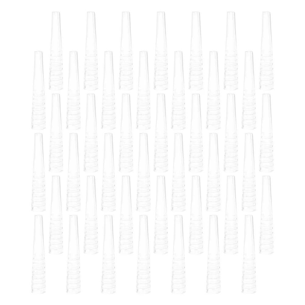 Capuchon de protection de pince à épiler en Silicone, 60 pièces, couvercles de pointe transparents, manchon de pincettes de greffage de cils