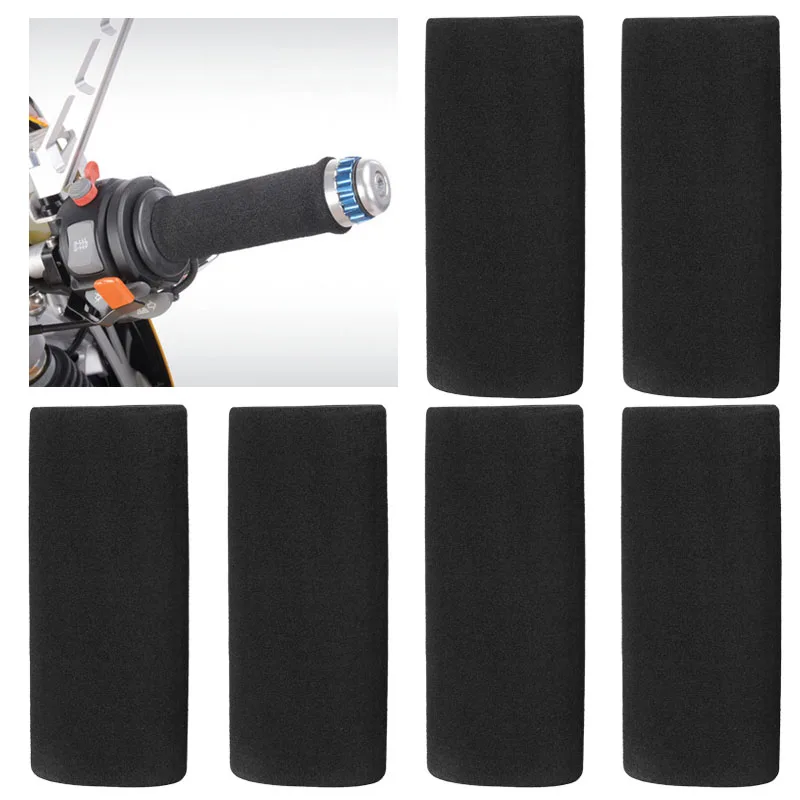 10pair Universal Motorcycle Grip Cover Non-slip Sweat-absorbent Sponge Handle Covers For Motorbike Scooter Mountain Bike Supply