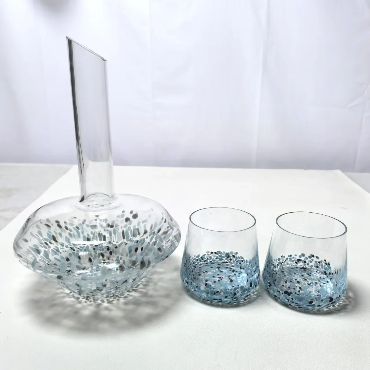 

Color dot handmade glass art water cup decanter glass decorative ornament advanced sense