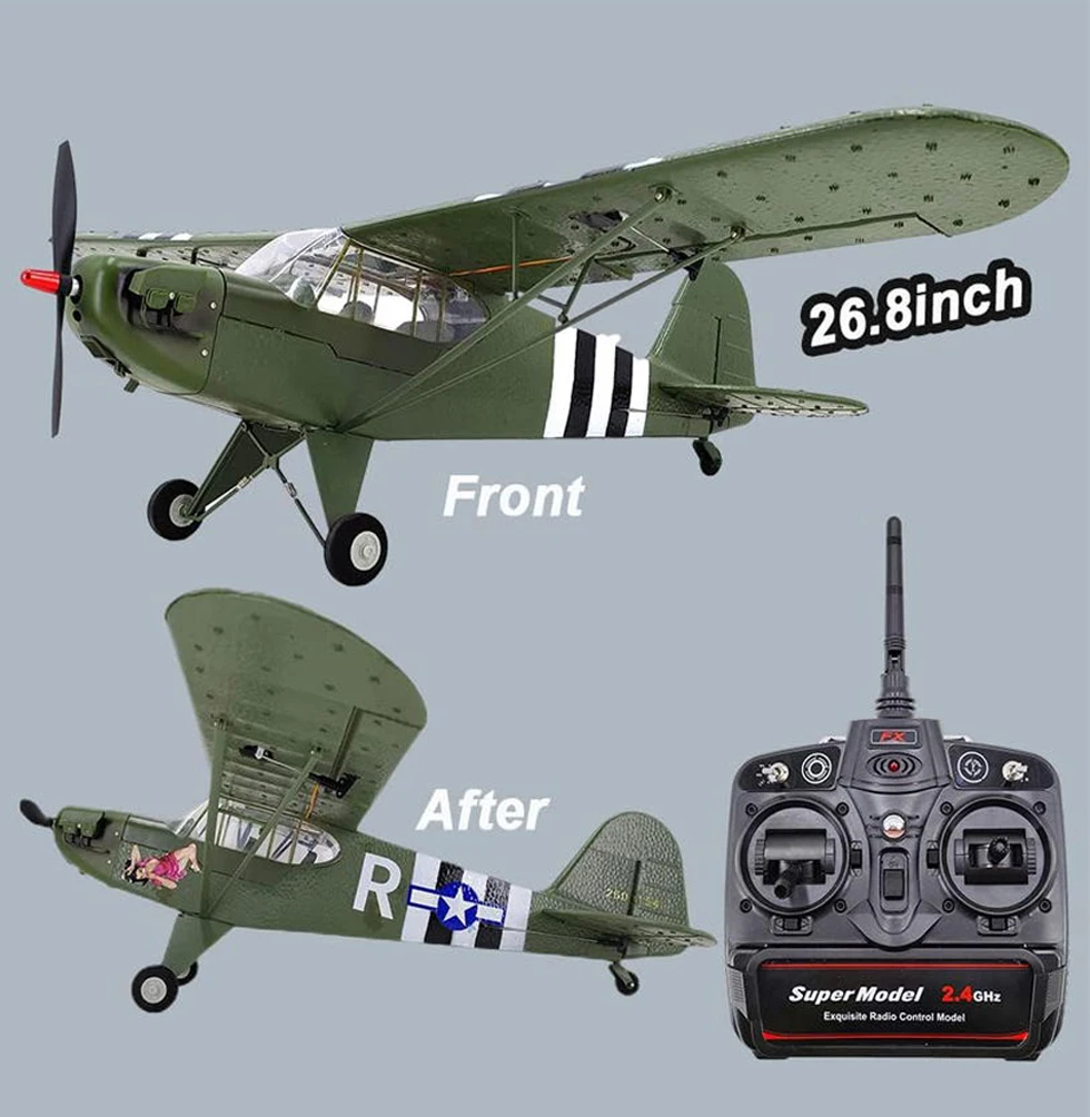 

68CM Large 1:16 Brushless Power Remote Control Retro Piston Propeller Fighter Gyroscope Aerobatic Remote Control Aircraft Model