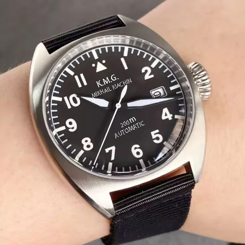 تخصيص Tandorio 40 مللي متر الميكانيكية الغوص الرجال ساعة أوتوماتيكية مزدوجة القبة AR الياقوت الزجاج NH35A/PT5000 حركة 20ATM نحى