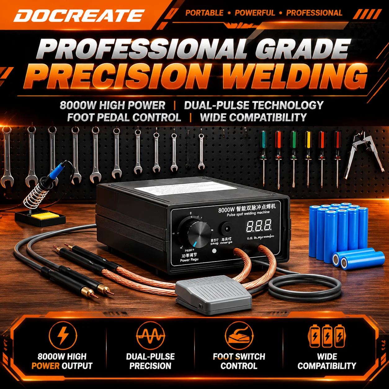 Docreate 664/645, máquina de s - Spot Welder 18650 Battery Pack avaliação e preço