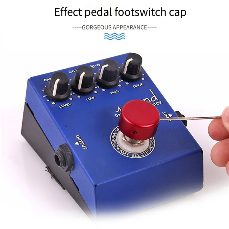 AA75-4Pc سبائك الألومنيوم Footswitch غطاء سبائك الألومنيوم Footswitch توبر لتحسين الأداء